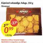 Allahindlus - Küpsised sukaadiga Adugs, 350 g