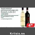 Allahindlus - Itaalia kaitstud
päritolunimetusega vein
Bonacchi, 12,5%, 75 cl