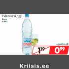 Allahindlus - Evian vesi, 1,5 l