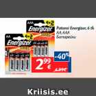 Allahindlus - Patarei Energizer, 6 tk

