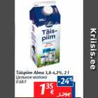 Allahindlus - Täispiim Alma 3,8-4,2%, 2 l
