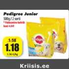 Allahindlus - Pedigree Junior
500g / 2 sorti