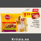 Allahindlus - Pedigree
koerasööt,
4 x 100 g