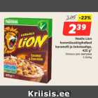 Allahindlus - Nestle Lion
hommikusöögihelbed
karamelli ja šokolaadiga,
425 g*