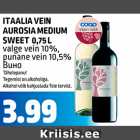 ITAALIA VEIN AUROSIA MEDIUM SWEET 0,75 L