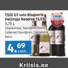  Tšiili GT vein Bisquertt
Petirrojo Reserva 13,5%
0,75 L
