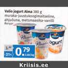 Allahindlus - Valio Alma jogurt 
380 g