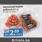 Allahindlus - Rannarootsi Kuldne 
grillvorst 
800 g