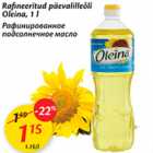 Allahindlus - Rafineeritud päevalilleõli Oleina, 1 l