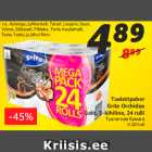 Allahindlus - Tualettpaber
Grite Orchidea
Gold, 3-kihiline, 24 rulli