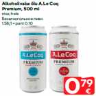 Alkoholivaba õlu A.Le Coq
Premium, 500 ml

