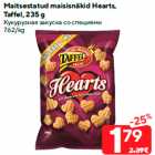 Maitsestatud maisisnäkid Hearts,
Taffel, 235 g
