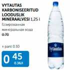 VYTAUTAS KARBONISEERITUD LOODUSLIK MINERAALVESI 1,25 L