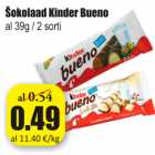 Allahindlus - Šokolaad Kinder Bueno