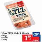 Allahindlus - Viiner 77,7%, Maks&Moorits, 400 g