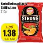 Kartulikrõpsud Lay´s Chilli & Lime 210 g