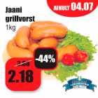 Allahindlus - Jaani grillvorst 1 kg