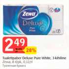 Allahindlus - Tualettpaber Deluxe Pure White, 3-kihiline