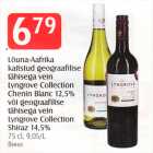 Lõuna-Aafrika
kaitstud geograafilise
tähisega vein
Lyngrove Collection
Chenin Blanc 12,5%
või geograafilise
tähisega vein
Lyngrove Collection
Shiraz 14,5%