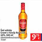 Allahindlus - Šoti whisky Grant´s Family reserved