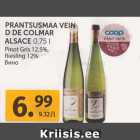 Allahindlus - PRANTSUSMAA VEIN D DE COLMAR ALSACE 0,75 L