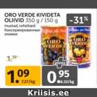 Allahindlus - ORO VERDE KIVEDETA OLIIVID