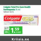 Allahindlus - Colgate Total Pro Gum Health
hambapasta 75 ml