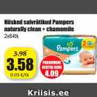 Mähkmed - Niisked salvrätikud Pampers
naturally clean + chamomile