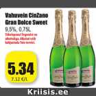 Allahindlus - Vahuvein CinZano
Gran Dolce Sweet