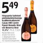 Allahindlus - Hispaania kaitstud päritolunimetusega kvaliteetvahuvein Caves Hill Cuvee Panot Rosado Brut või Reserva Brut 11,5%*, 75 cl