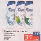 Allahindlus - Šampoon 2in1, H&S, 360 ml