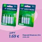 Patareid Westrom, 8 tk