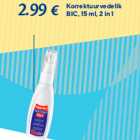 Korrektuurvedelik
BIC, 15 ml, 2 in 1