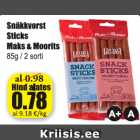 Snäkkvorst Sticks Maks & Moorits