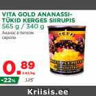 Allahindlus - VITA GOLD ANANASSITÜKID
KERGES SIIRUPIS