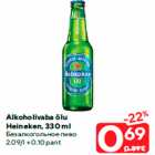 Allahindlus - Alkoholivaba õlu
Heineken, 330 ml
