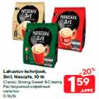 Allahindlus - Lahustuv kohvijook,
3in1, Nescafe, 10 tk

