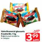 Vahvlikommid glasuuris
Kvadratiki, 1 kg
