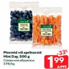 Ploomid või aprikoosid
Mini Day, 500 g
