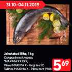 Allahindlus - Jahutatud lõhe, 1 kg

