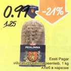 Allahindlus - Eesti Pagar viilutatud Pealinna peenleib, 1 kg