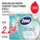 Allahindlus - ZEWA DELUXE WINTER
COMFORT TUALETTPABER 