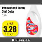 Allahindlus - Pesuvahend Bonux 3in1 Color, 1,3 l