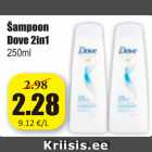 Allahindlus - Šampoon Dove  2in1 250 ml