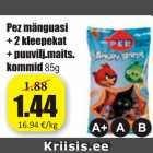 Allahindlus - Pez mänguasi + 2 kleepekat + puuvilj.maits. kommid 85 g