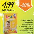 Allahindlus - Loving puuvilja piimapuder imikule peale 6, elukuud,250 g