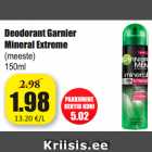 Allahindlus - Deodorant Garnier
Mineral Extreme