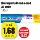 Allahindlus - Hambapasta Blend-a-med
3D white
150ml 