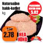 Allahindlus - Naturaalne hakk-kotlet kg