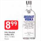 Viin Absolut Vodka